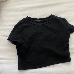 Black shein crop top